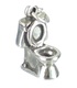 Toilet sterling silver charm .925 x1 latrine john dunny lavatory charms