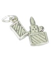 Briquet breloque en argent sterling .925 x 1 Smoking Smokers charms