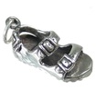 Sandale Sterling Silber Charm .925 x 1 Schuhe Sandalen Schuhe Charms