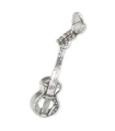 Basgitarr charm i sterling silver Musik .925 x 1 Gitarrberlocker