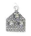 Ciondolo GRANDE argento sterling 3 porcellini .925 x1 ciondoli filastrocca