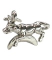 Cow Jumped Over Moon Silber Charm .925 x 1 Kinderreim Charms