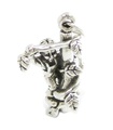 Charm de plata esterlina de Jack y las habichuelas .925 x 1 Charms de pantomima