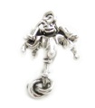 Charm de plata esterlina con araña de Incy Wincy .925 x 1 Charms de canciones infantiles