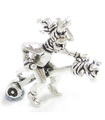 Ride A Stick Horse charm i sterlingsilver .925 x 1 Barnrams charm