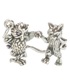 Eule Pussycat Sterling Silber Charm-Anhänger .925 x1 Kinderreim Charms