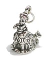 Where has my little dog gone sterling silver charm x 1 Nursery rhymes