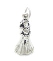 Ciondolo sposa in argento sterling .925 x 1 Charms matrimonio matrimonio spose