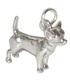 Chihuahua dog sterling silver charm .925 x 1 Chihuahuas dogs charms