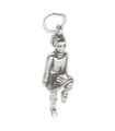 Charm in argento sterling Ballerina irlandese .925 x 1 Facendo un Jig danzante