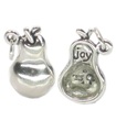 Ciondolo in argento sterling Pear Joy .925 x 1 frutta con significato