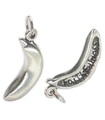 Breloque en argent sterling Fidélité Banane x 1 Fruit avec Signification