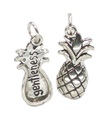 Pineapple Gentleness silver charm hänge x 1 Frukt med betydelse