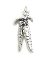 Carrots sterling silver charm .925 x 1 Carrot Vegetable charms