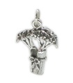 Breloque céleri en argent sterling .925 x 1 Breloques légumes légumes