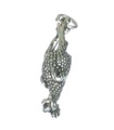 Ciondolo in argento sterling Pollo di gomma .925 x 1 Ciondoli scherzi di polli