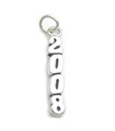 2008 Jahr Sterling Silber Charm .925 x 1 Geburtstag Jubiläum Charms