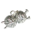 Gomitoli di lana con ferri da maglia charm in argento sterling .925 x 1 Maglia