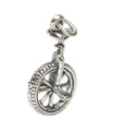 Unicycle charm i silver .925 x 1 Uni Cycle One Wheel cykel