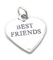 Best Friends Heart charm - hänge .925 x 1 Friendship Friend charms