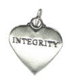 Colgante de plata de ley INTEGRITY .925 x 1 Respect charms