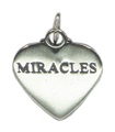 MIRACLES sterlng silver charm pendant .925 x 1 Prayer charms