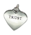 VERTRAUEN Sterling Silber Charm-Anhänger .925 x 1 Glaube Charms