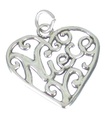 Niece sterling silver charm pendant .925 x 1 Family charms pendants