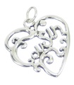 Cousin sterling silver charm pendant .925 x 1 cousins charms pendants