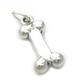 Bone sterling silver charm .925 x 1 Bones charms Archeology and Dogs