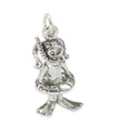 Charm femenino de plata esterlina para buceador - anillo de goma .925 x 1 natación