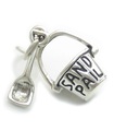 Bucket and Spade charm i sterling silver .925 x 1 Holiday Beach berlocker