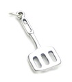 Charm espátula plata esterlina .925 x 1 Charm para utensilios de cocina para freír