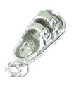 Sandale Sterling Silber Charm .925 x 1 Schuhe Schuhe Sandalen Charms