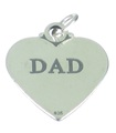 Dad Heart berlock i sterlingsilver .925 x 1 Dads Hearts berlocker