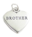 Brother affirmation sterling silver charm .925 x 1 Family Loving charms