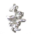 Bunny Rabbit Angel charm i sterling silver .925 x 1 Rabbits Angels berlocker