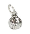 Baseball SMALL sterling silver charm .925 x 1 Rounders balls charms