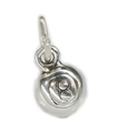 8 Ball SMALL Sterling Silber Charm .925 x 1 Pool Black Balls Charms