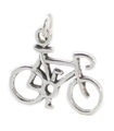 Bicycle sterling silver charm .925 x 1 Bike Bikes Cycle Racing charms