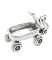 Charm de plata esterlina para carrito de niños .925 x 1 Charms de remolque para niños