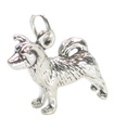 Charm de plata esterlina para perro Akita .925 x 1 Charms para perros Akita