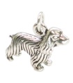 Breloque en argent sterling pour chien Cocker Spaniel .925 x 1 Cockers Spaniel chiens