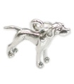 Breloque chien pointeur en argent sterling .925 x 1 Breloques chiens pointeurs