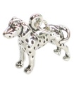 Charm de plata de ley Perro dálmata .925 x 1 Charm de perros manchados