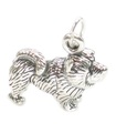 Charm Chow Dog Heavy de plata de ley .925 x 1 Charms Chows Dogs