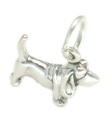 Basset hound SMALL sterling silver charm .925 x 1 Bassets Hounds Dogs charms