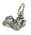 Shih Tzu liten charm i sterling silver .925 x 1 ShihTzu Shitsu hund charm