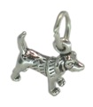 Beagle sterling silver liten charm .925 x 1 Beagles Dogs berlocker