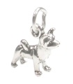 Akita Dog liten charm .925 x 1 Akitas Dogs berlocker